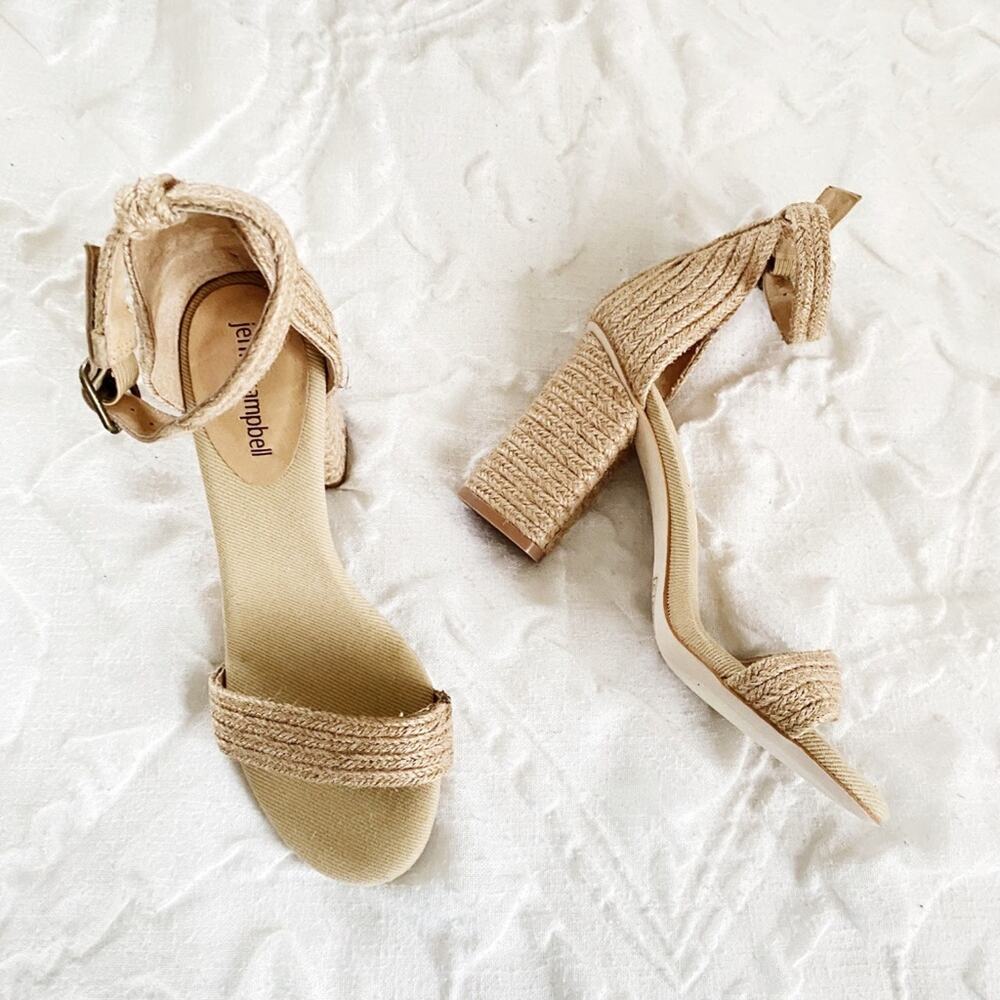 Jeffrey Campbell Rowboat Heels in Tan Size 7.5 New $135 - Picture 6 of 9